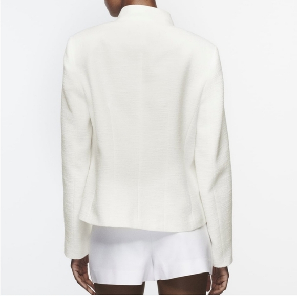 NWOT ZARA GOLD BUTTONED BLAZER-SIZE SMALL - Picture 4 of 5